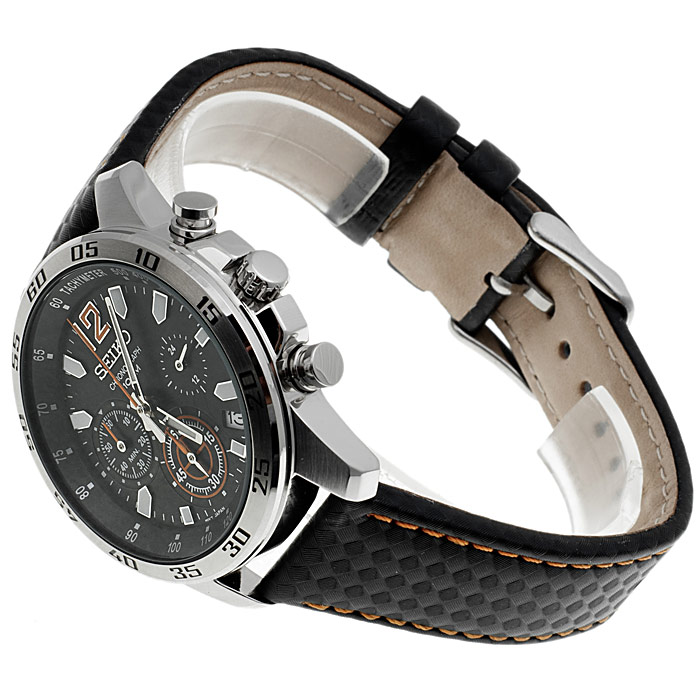 zegarek Seiko SSB135P1 srebrny Chronograph - miniatura 4
