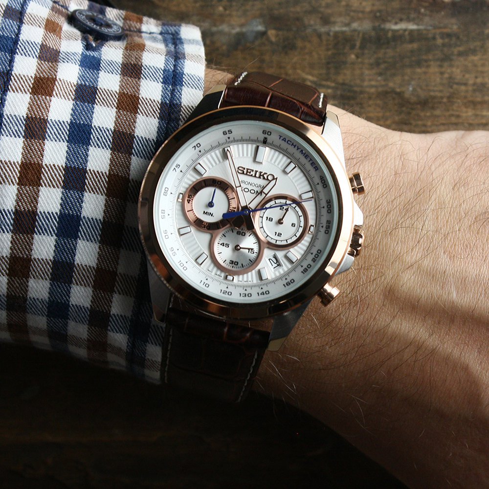 Seiko SSB250P1 zegarek męski Chronograph - miniatura 2