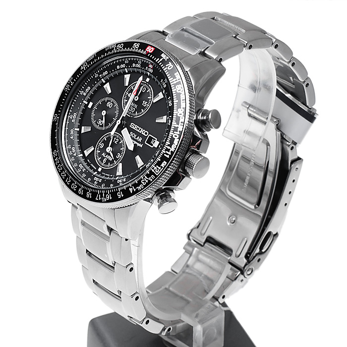 zegarek Seiko SSC009P1 męski z chronograf Solar - miniatura 3