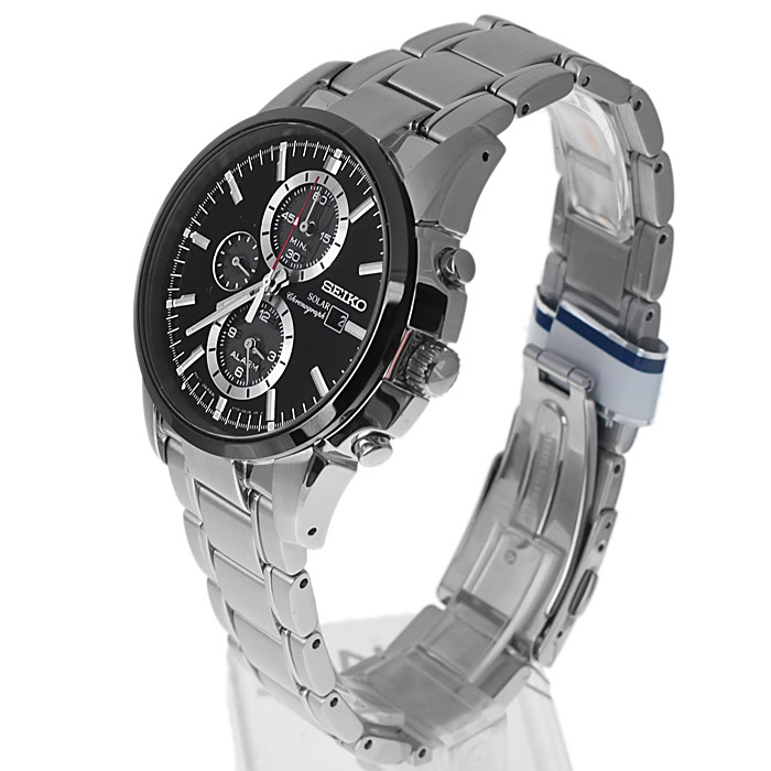 zegarek Seiko SSC087P1 męski z chronograf Chronograph - miniatura 3