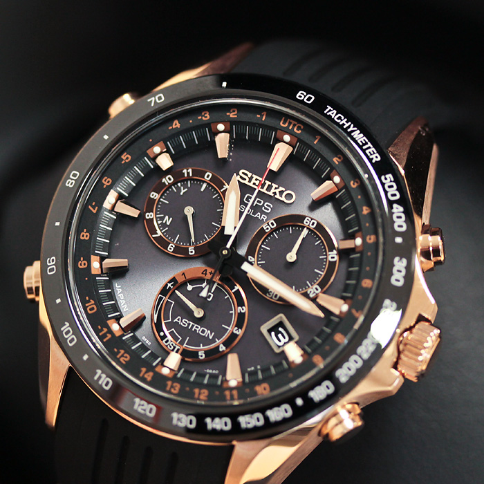 zegarek Seiko SSE022J1 SSE022J1 Astron męski z chronograf Astron - miniatura 3