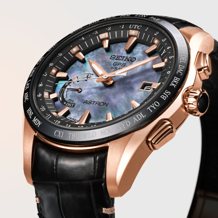 Seiko SSE105J1 męski zegarek Astron pasek - miniatura 3