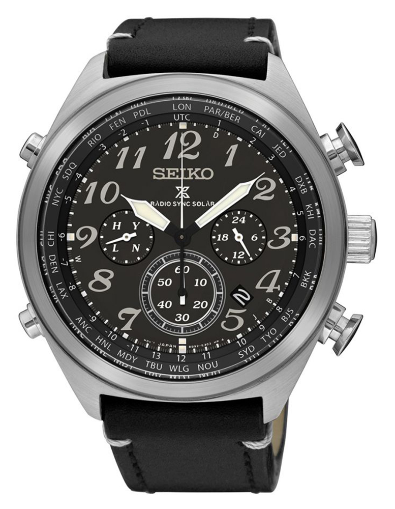 Seiko World Time Solar Chronograph  SSG013P1