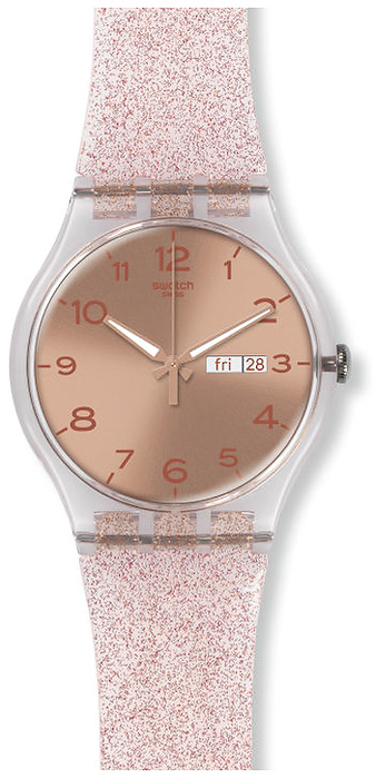 Swatch SUOK703 Originals New Gent PINK GLISTAR
