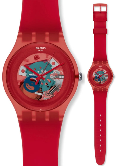 Swatch Red Lacquered SUOR101