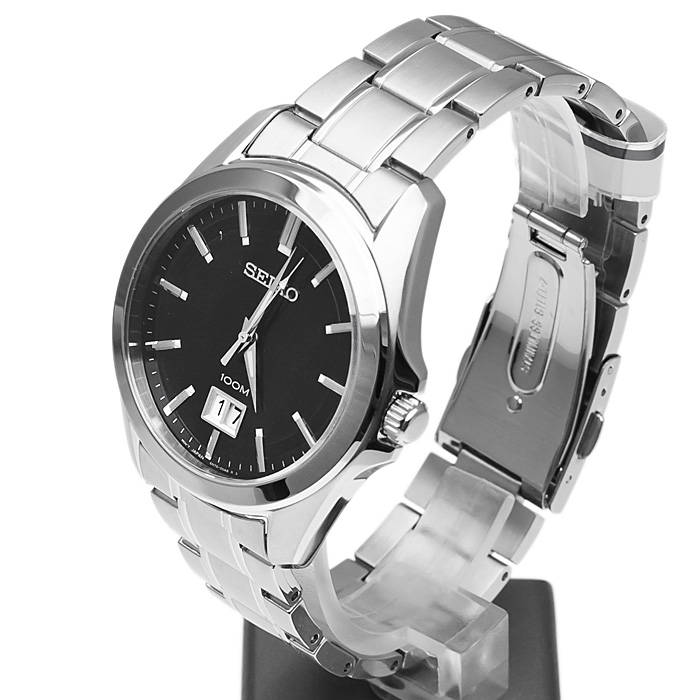 Seiko SUR009P1 zegarek srebrny klasyczny Classic bransoleta - miniatura 3