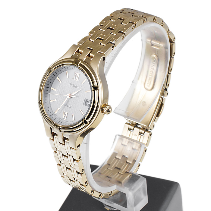 Seiko SUT018P1 damski zegarek Solar bransoleta - miniatura 3