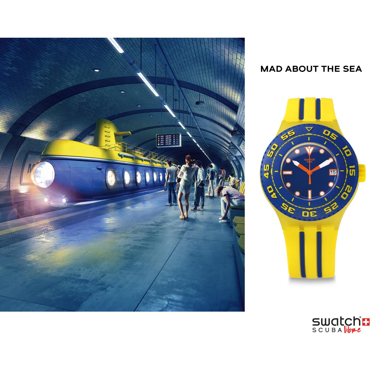 Swatch SUUJ400 zegarek męski Originals Scuba Libre - miniatura 2