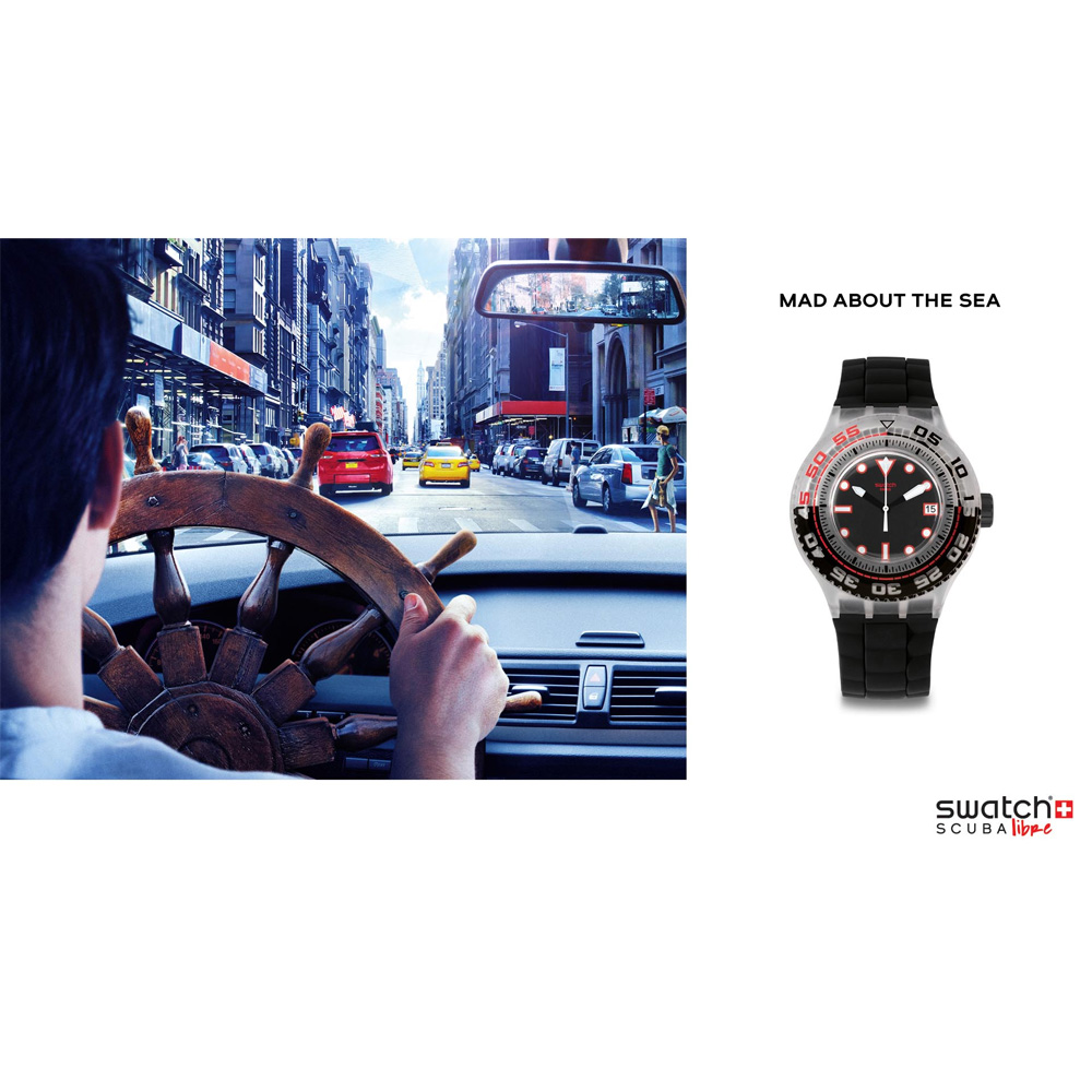 Swatch SUUK400 zegarek męski Originals Scuba Libre - miniatura 2