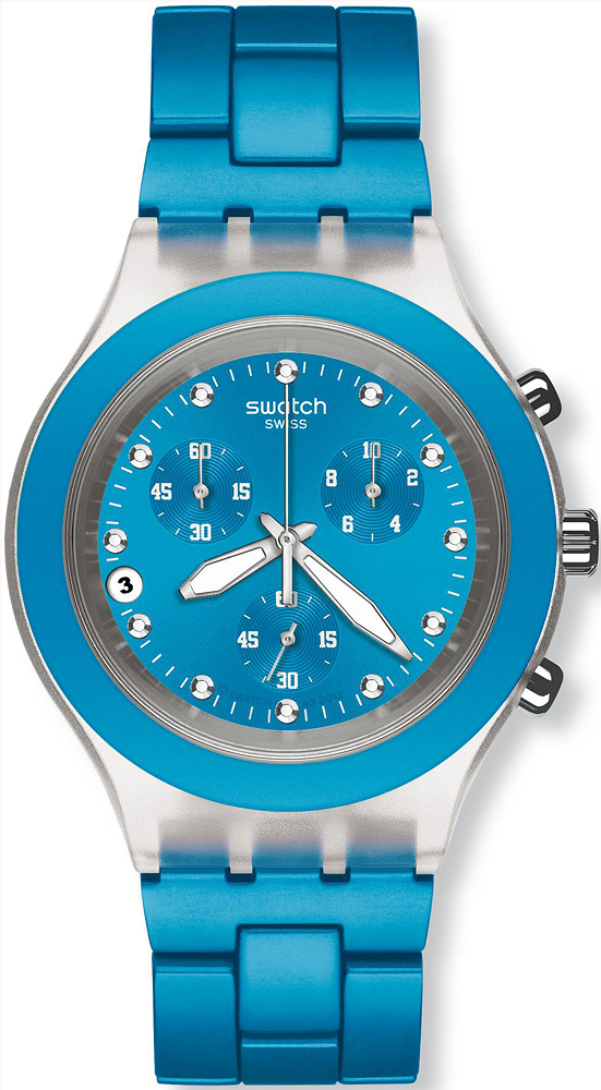 Swatch Full-Blooded Cyan SVCK4053AG