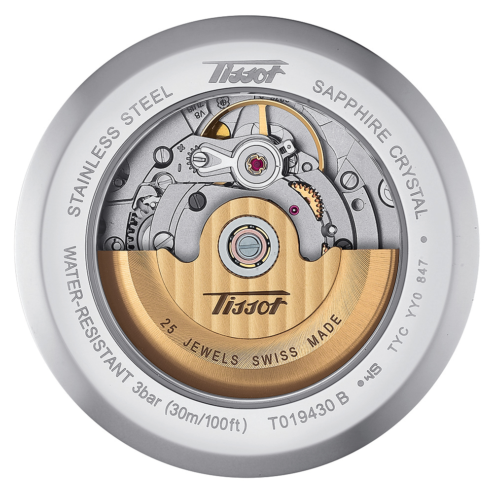 Tissot T019.430.16.051.01 Heritage HERITAGE VISODATE AUTOMATIC zegarek męski klasyczny szafirowe - miniatura 5
