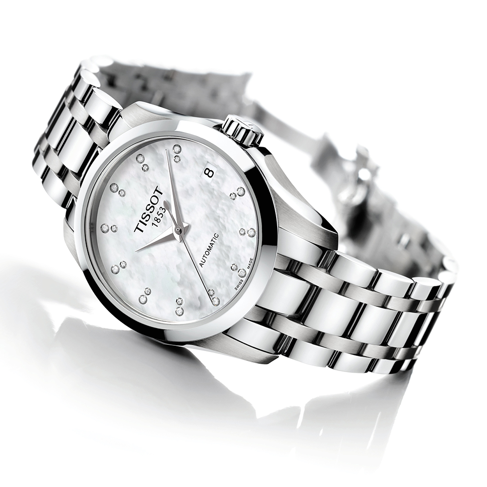 Tissot T035.207.11.116.00 zegarek damski Couturier - miniatura 2