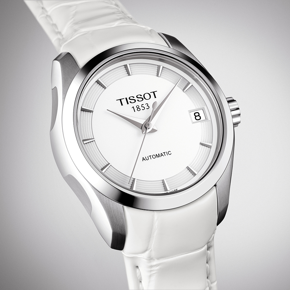 Tissot T035.207.16.011.00 damski zegarek Couturier pasek - miniatura 3