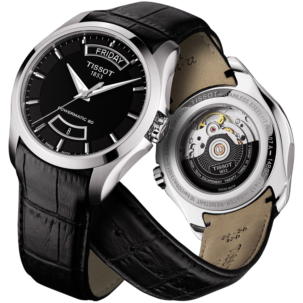 zegarek Tissot T035.407.16.051.02 srebrny Couturier - miniatura 4
