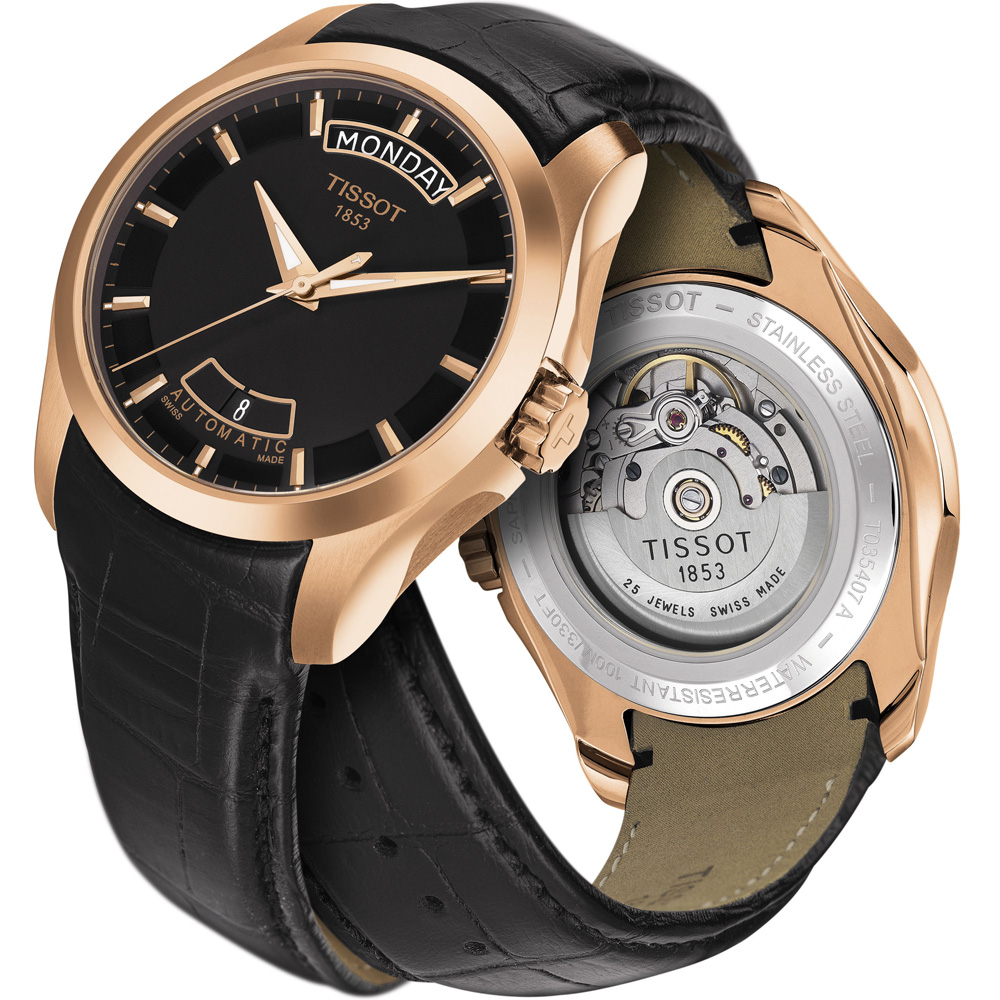 Tissot T035.407.36.051.00 zegarek męski Couturier - miniatura 2