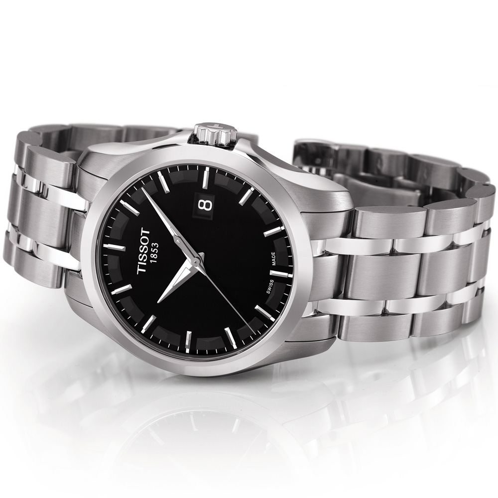Tissot T035.410.11.051.00 zegarek męski Couturier - miniatura 2