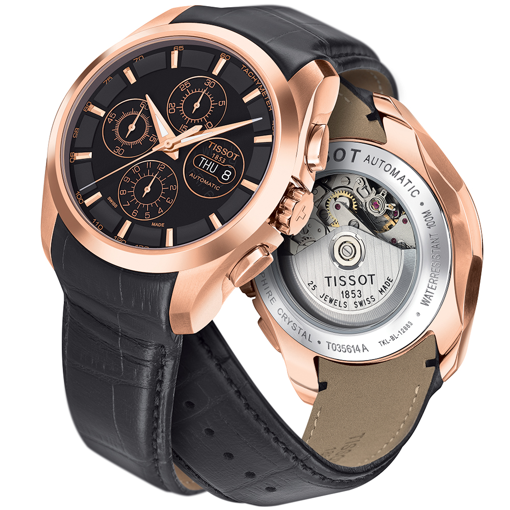 Tissot T035.614.36.051.00 zegarek męski Couturier - miniatura 2