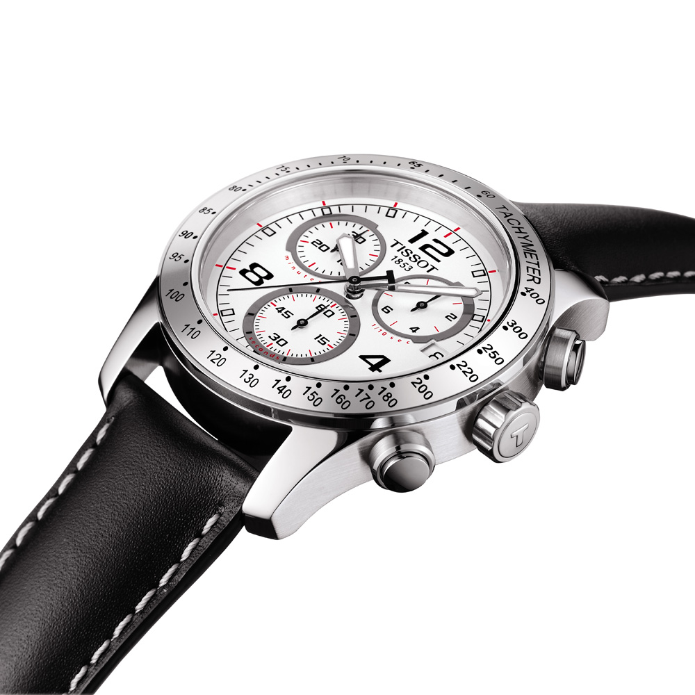 zegarek Tissot T039.417.16.037.02 V8 QUARTZ CHRONOGRAPH męski z tachometr V8 - miniatura 3