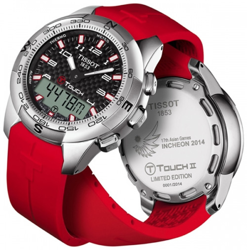 zegarek Tissot T047.420.47.207.02 T-Touch II Asian Games 2014 męski z barometr T-Touch II - miniatura 3