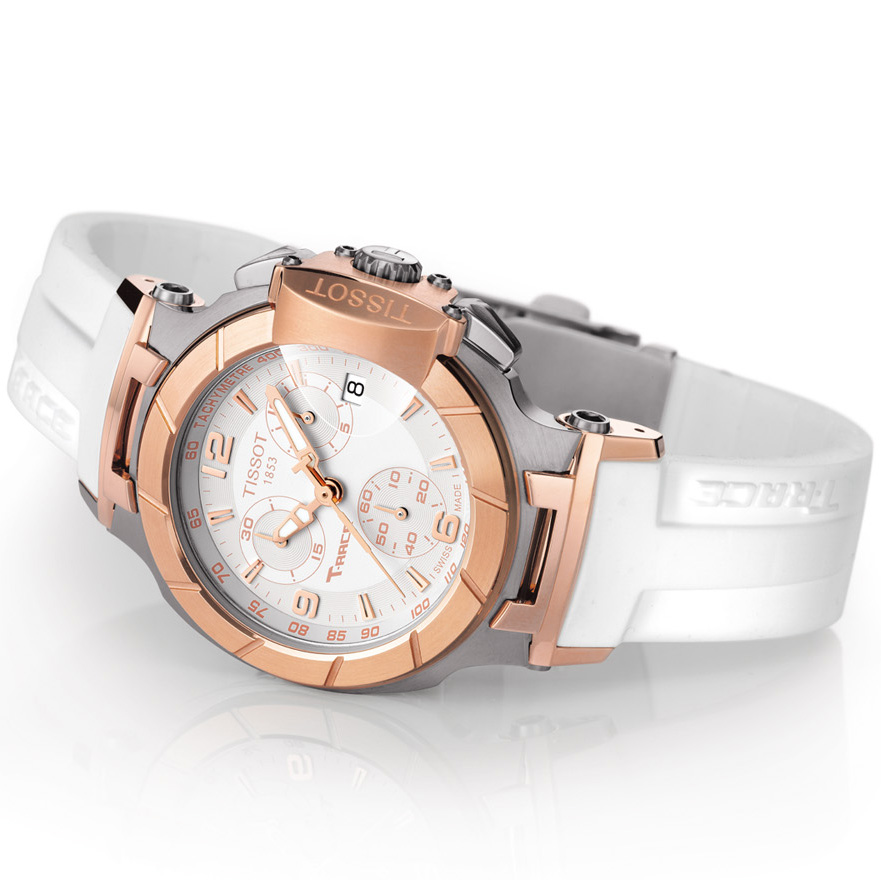 zegarek Tissot T048.217.27.017.00 T-RACE CHRONOGRAPH LADY damski z tachometr T-Race - miniatura 3