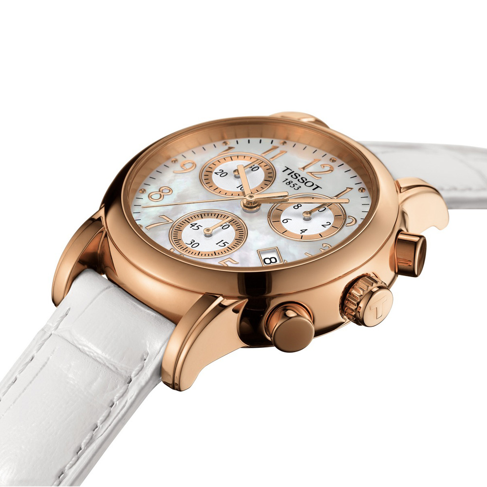 zegarek Tissot T050.217.36.112.00 DRESSPORT damski z chronograf Dressport - miniatura 3