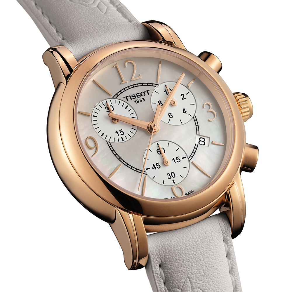 zegarek Tissot T050.217.37.117.00 DRESSPORT damski z chronograf Dressport - miniatura 3