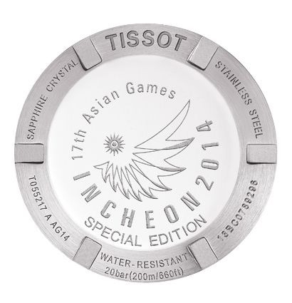 zegarek Tissot T055.217.11.032.00 ASIAN GAMES 2014 LIMITED EDITION damski z tachometr PRC 200 - miniatura 3