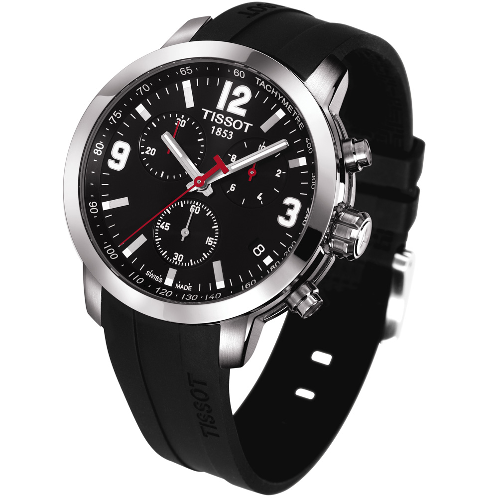 zegarek Tissot T055.417.17.057.00 PRC 200 CHRONOGRAPH męski z tachometr PRC 200 - miniatura 3