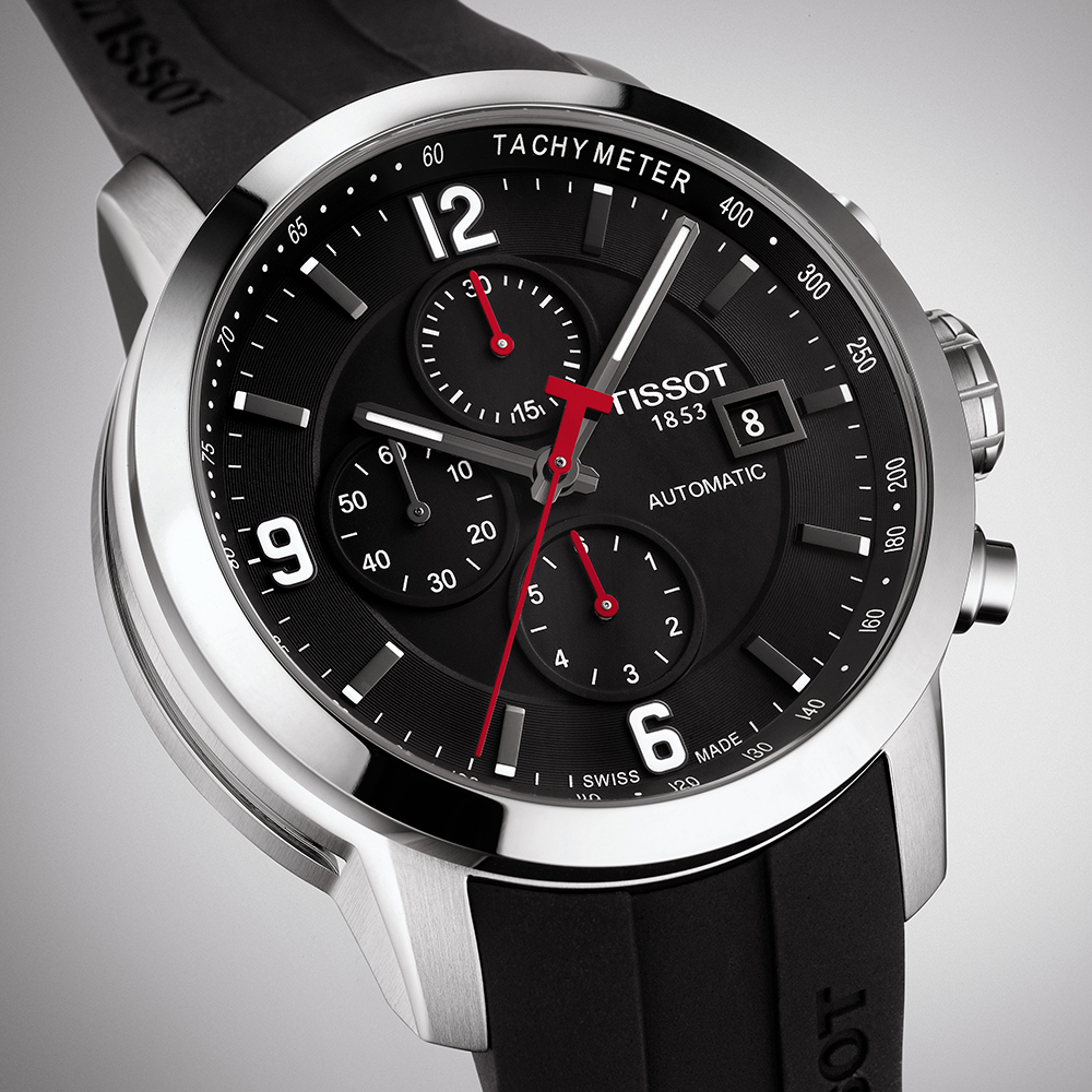 zegarek Tissot T055.427.17.057.00 PRC 200 AUTOMATIC CHRONOGRAPH męski z chronograf PRC 200 - miniatura 3