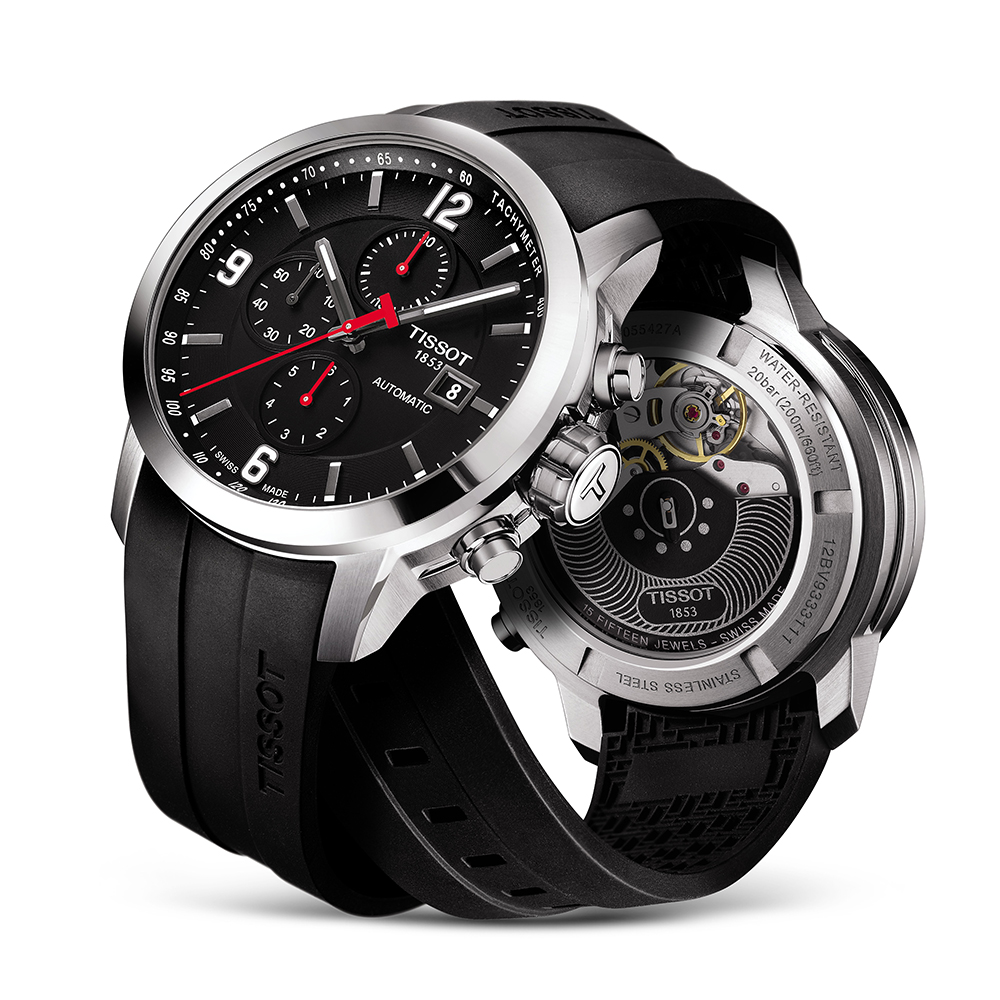 zegarek Tissot T055.427.17.057.00 srebrny PRC 200 - miniatura 4