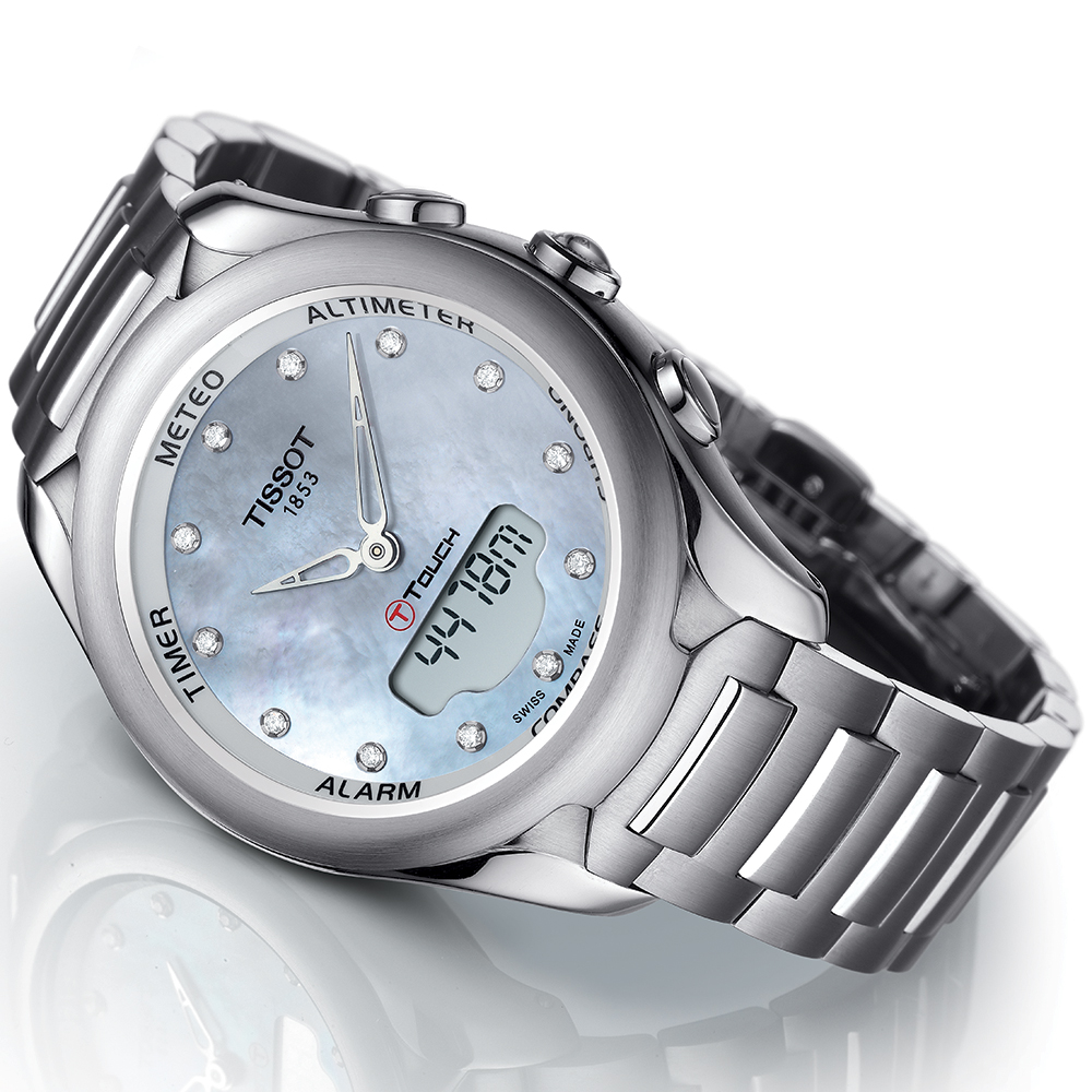 Tissot T075.220.11.106.00 zegarek damski T-TOUCH LADY SOLAR - miniatura 2