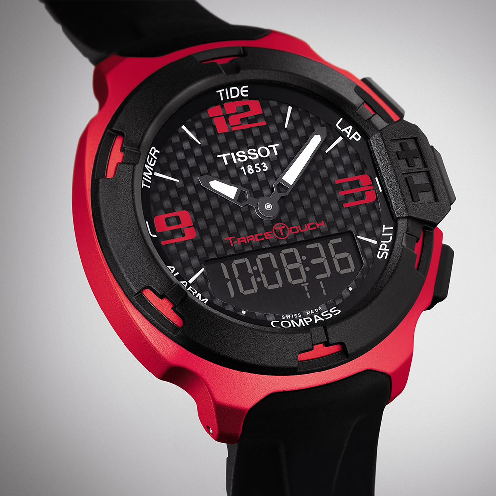 zegarek Tissot T081.420.97.207.00 T-RACE TOUCH ALUMINIUM męski z tachometr T-Race Touch - miniatura 3