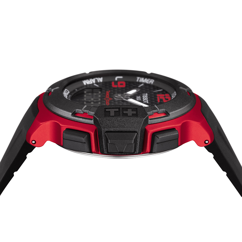 zegarek Tissot T081.420.97.207.00 czerwony T-Race Touch - miniatura 4