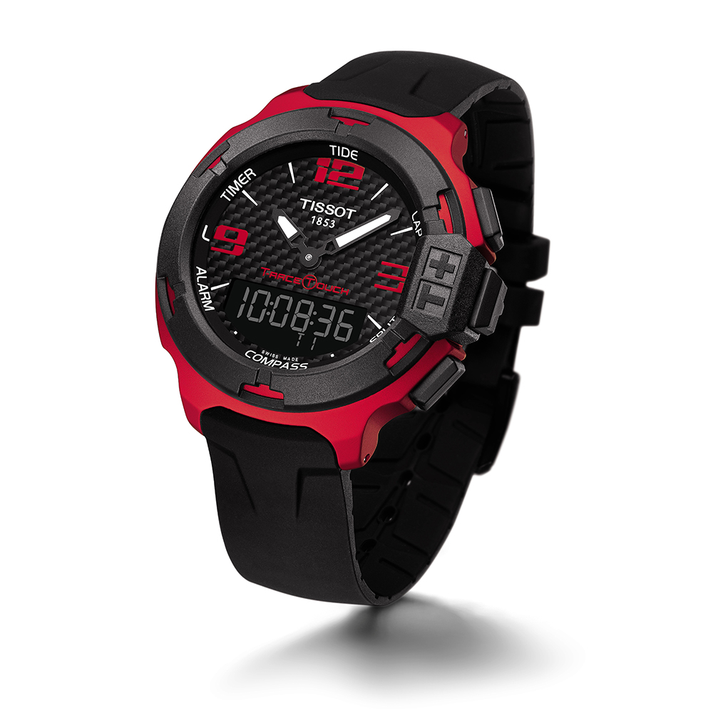 Tissot T081.420.97.207.00 zegarek T-Race Touch z kompas - miniatura 5