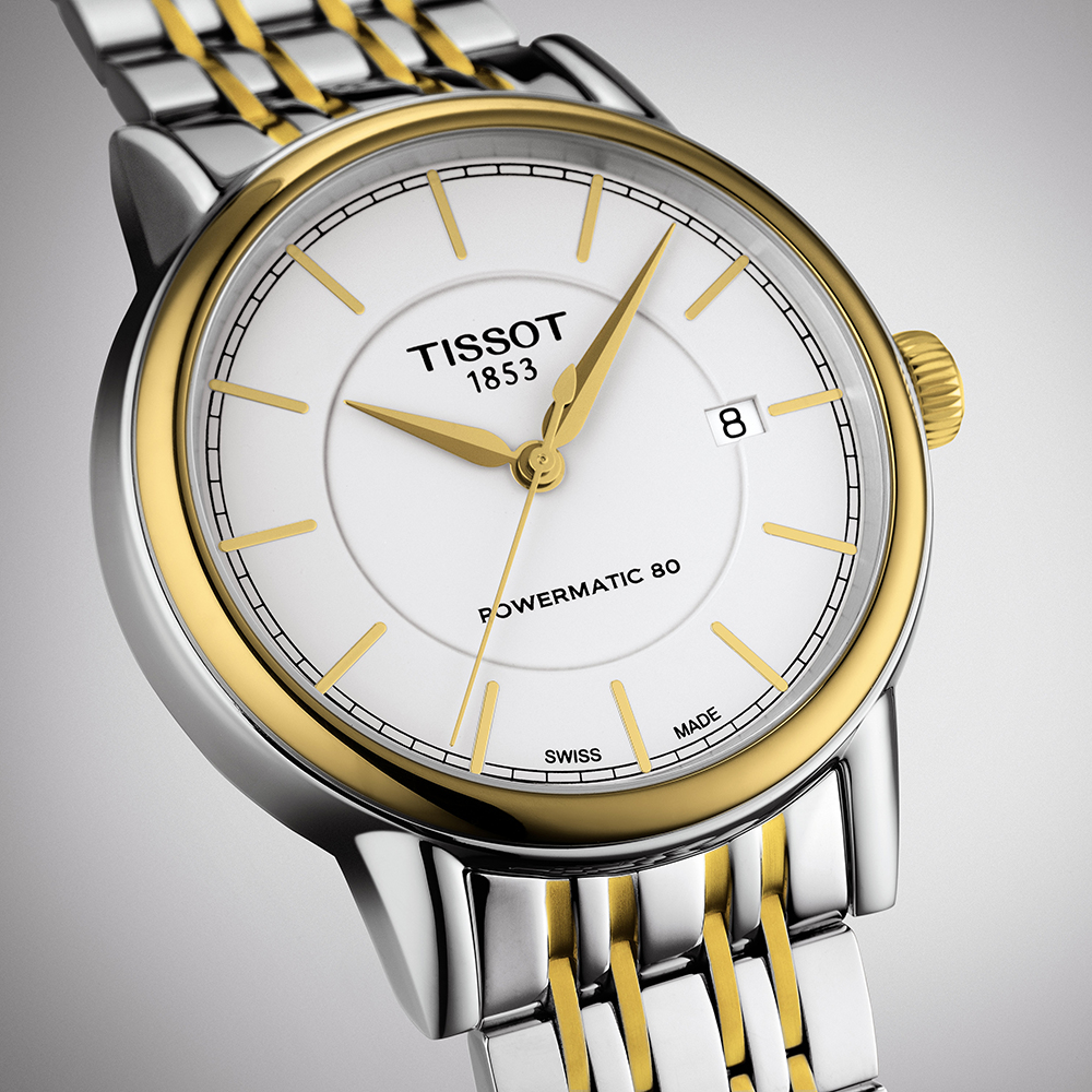 Tissot T085.407.22.011.00 męski zegarek CARSON AUTOMATIC bransoleta - miniatura 3