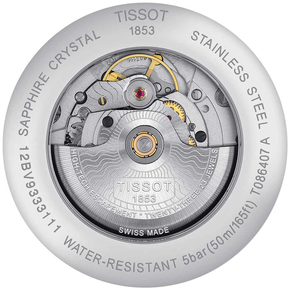 Tissot T086.407.11.031.00 zegarek męski Luxury - miniatura 2