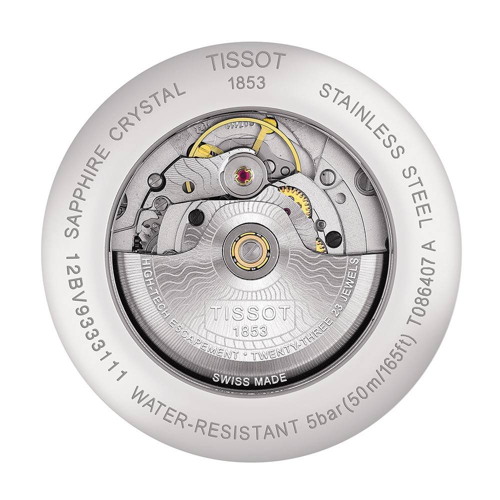 zegarek Tissot T086.407.16.051.00 srebrny Luxury - miniatura 4