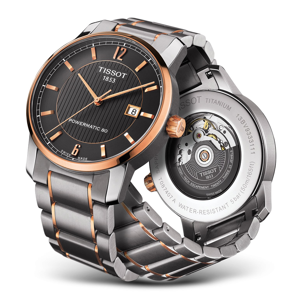 Tissot T087.407.55.067.00 męski zegarek Titanium bransoleta - miniatura 3