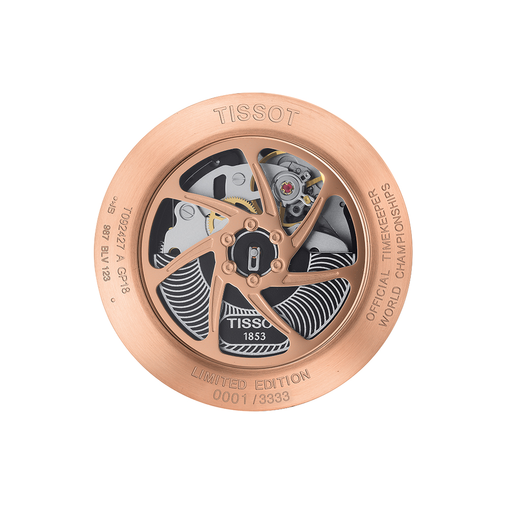 Tissot T092.427.27.061.01 T-RACE AUTOMATIC CHRONO MOTOGP T-Race sportowy zegarek czarny - miniatura 6