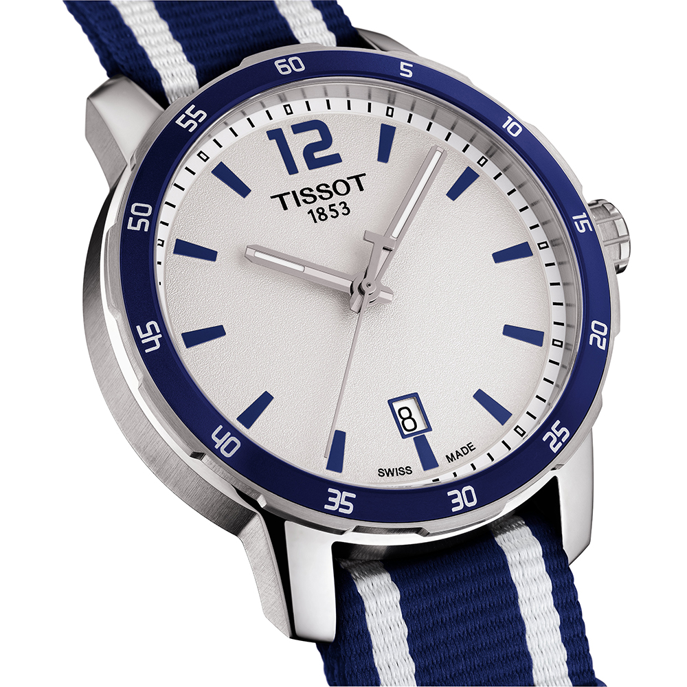 zegarek Tissot T095.410.17.037.01 srebrny Quickster - miniatura 4