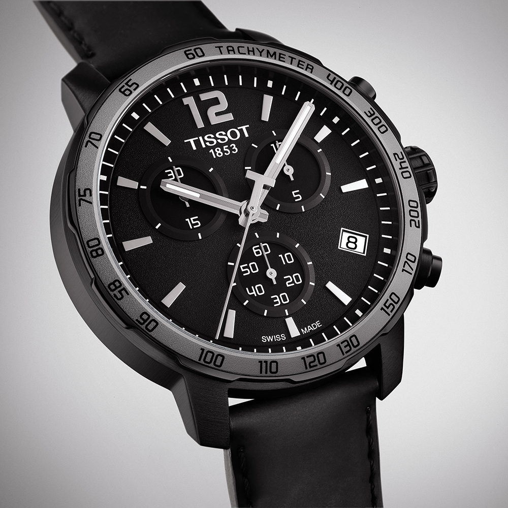 zegarek Tissot T095.417.36.057.02 QUICKSTER CHRONOGRAPH męski z tachometr Quickster - miniatura 3