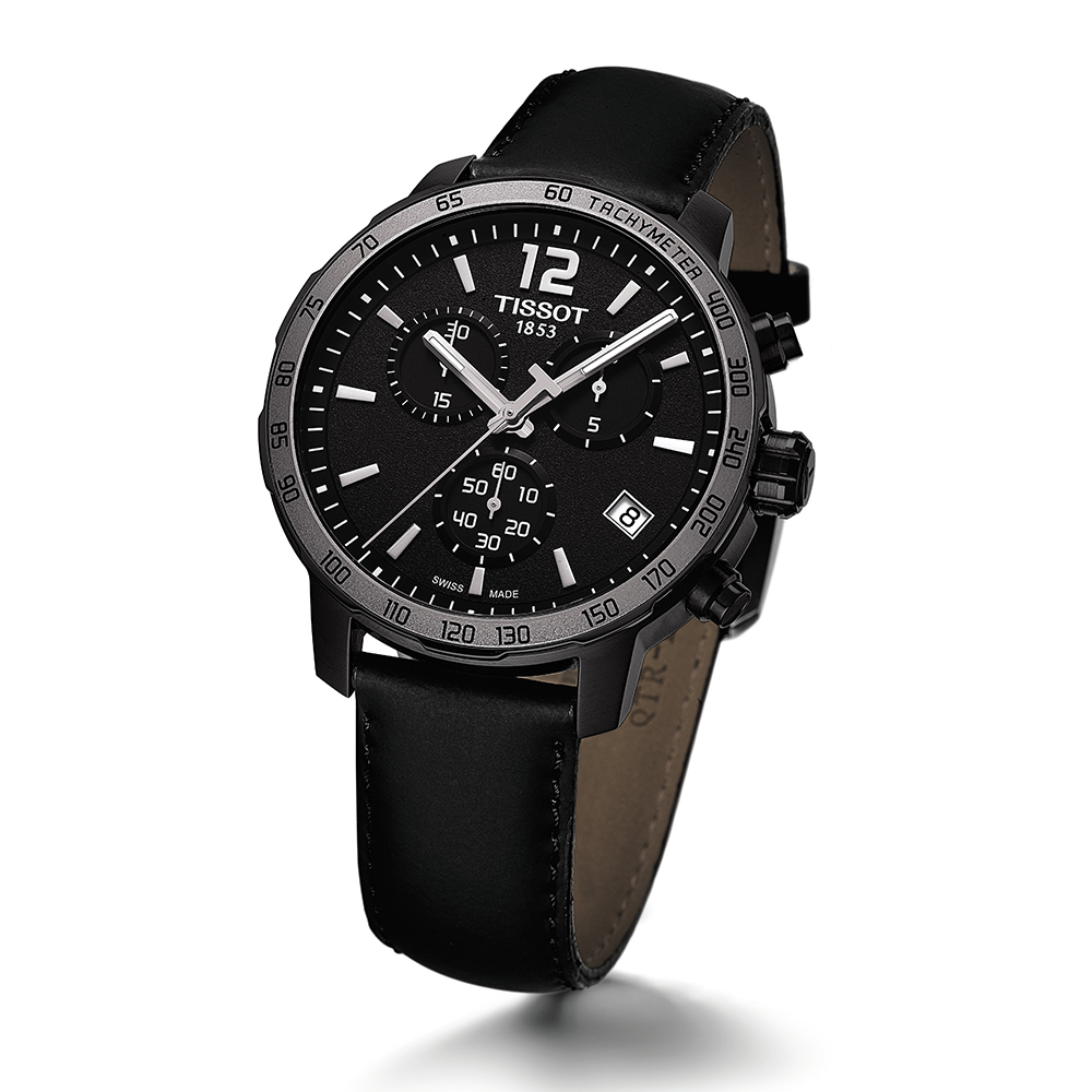 zegarek Tissot T095.417.36.057.02 czarny Quickster - miniatura 4