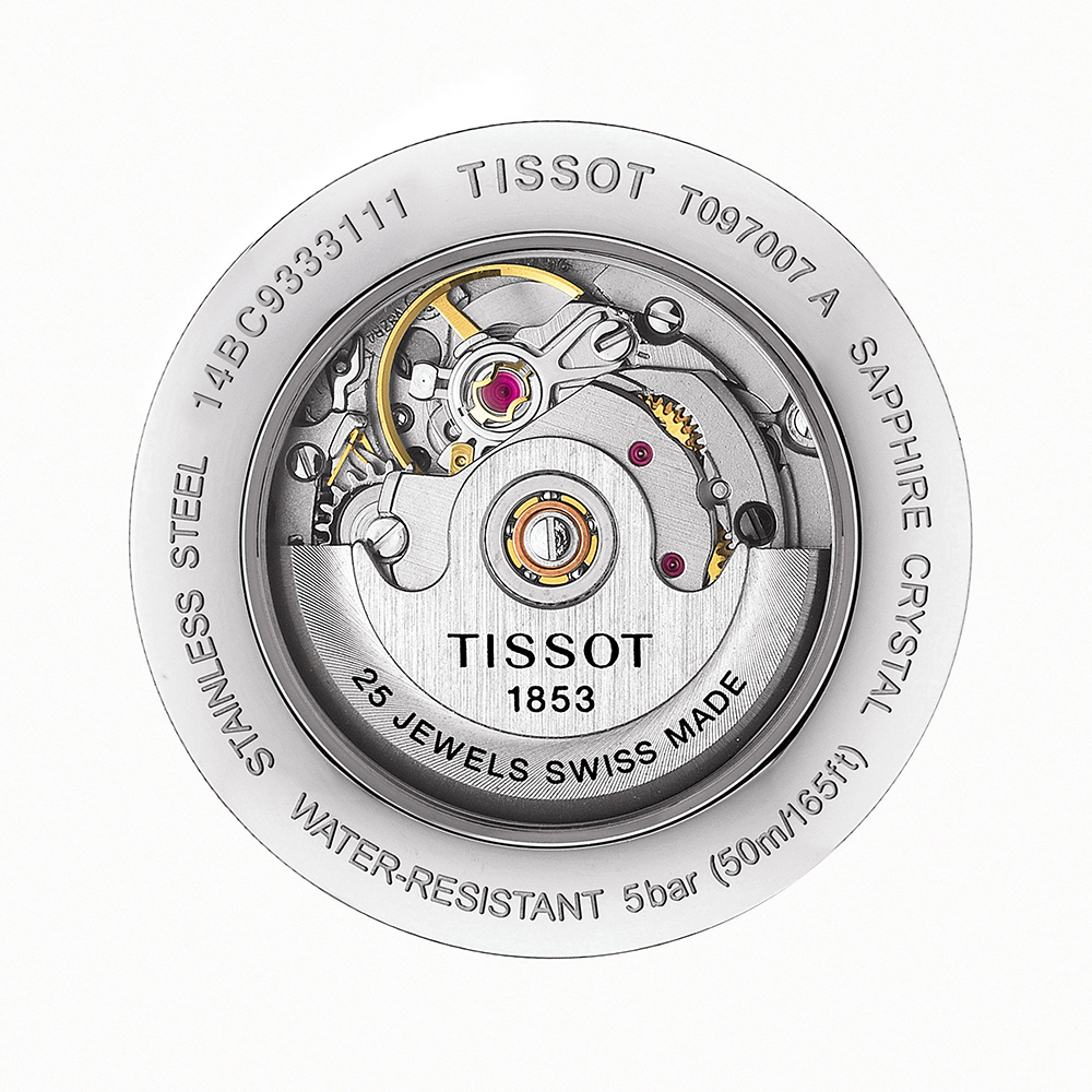 Tissot T097.007.11.053.00 damski zegarek Bridgeport bransoleta - miniatura 3