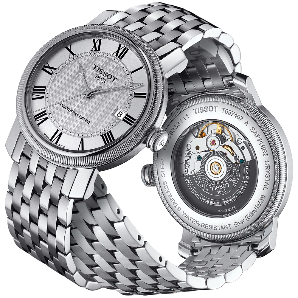 Tissot T097.407.11.033.00 zegarek męski Bridgeport - miniatura 2