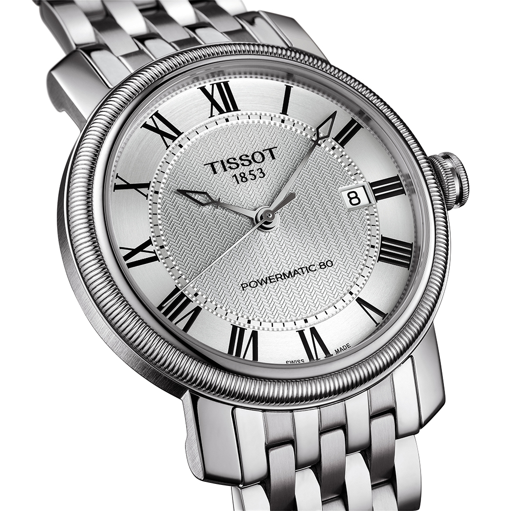 Tissot T097.407.11.033.00 męski zegarek Bridgeport bransoleta - miniatura 3
