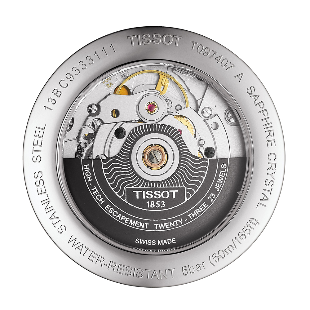 Tissot T097.407.26.033.00 męski zegarek Bridgeport pasek - miniatura 3