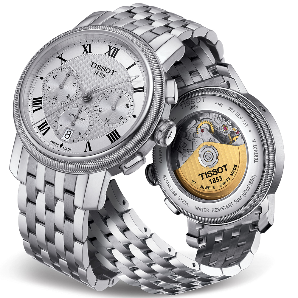 Tissot T097.427.11.033.00 zegarek męski Bridgeport - miniatura 2