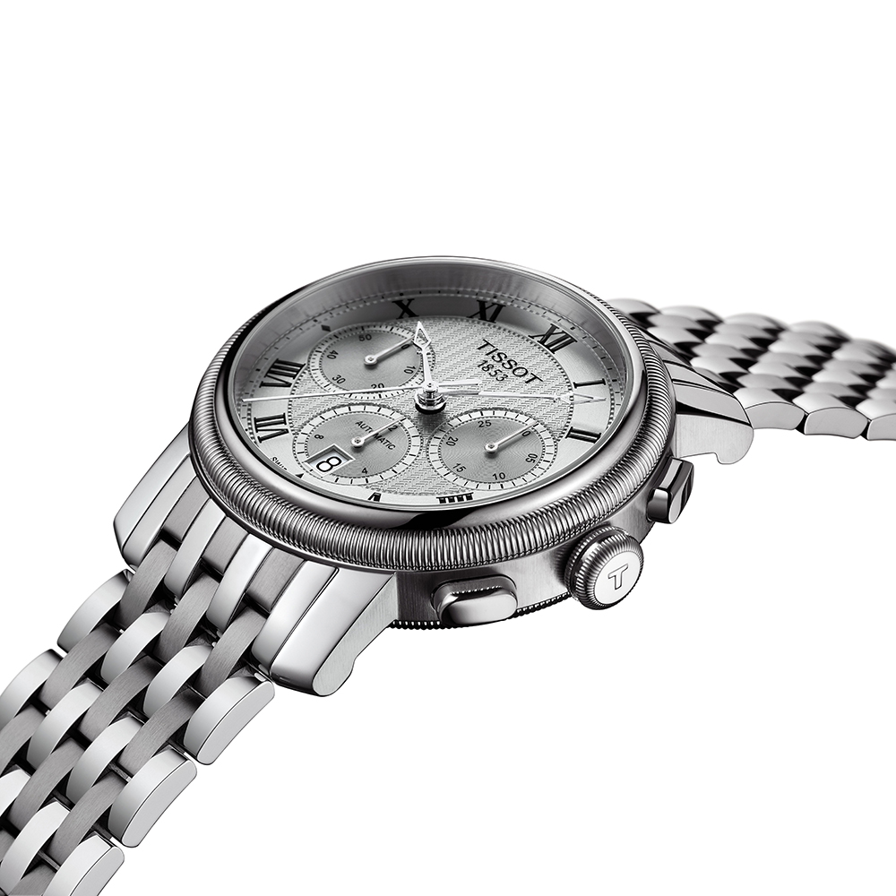 zegarek Tissot T097.427.11.033.00 srebrny Bridgeport - miniatura 4