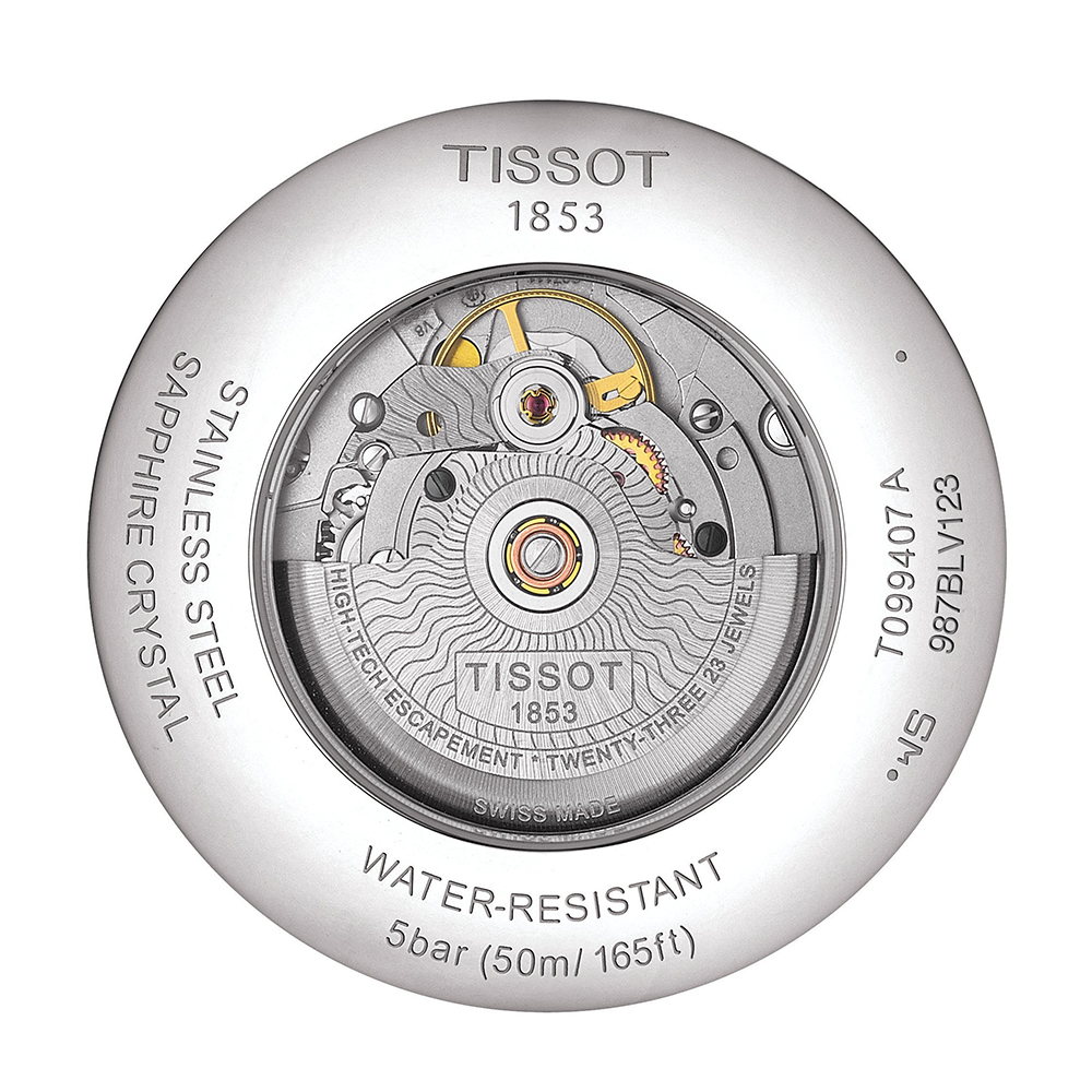 Tissot T099.407.11.033.00 męski zegarek Chemin des Tourelles bransoleta - miniatura 3