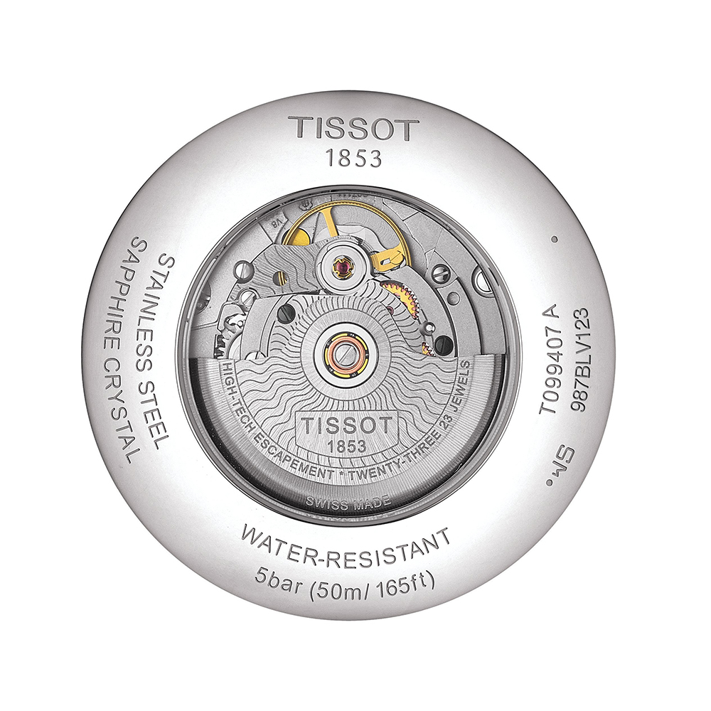 Tissot T099.407.16.058.00 męski zegarek Chemin des Tourelles pasek - miniatura 3